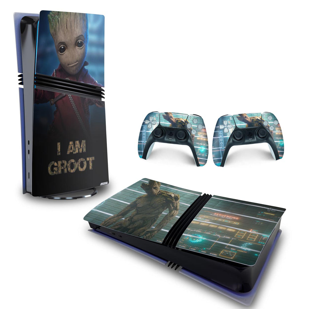 Skin Anti-Rage PS5 Pro Horizontal - Baby Groot - Pop Arte Skins - foto 4