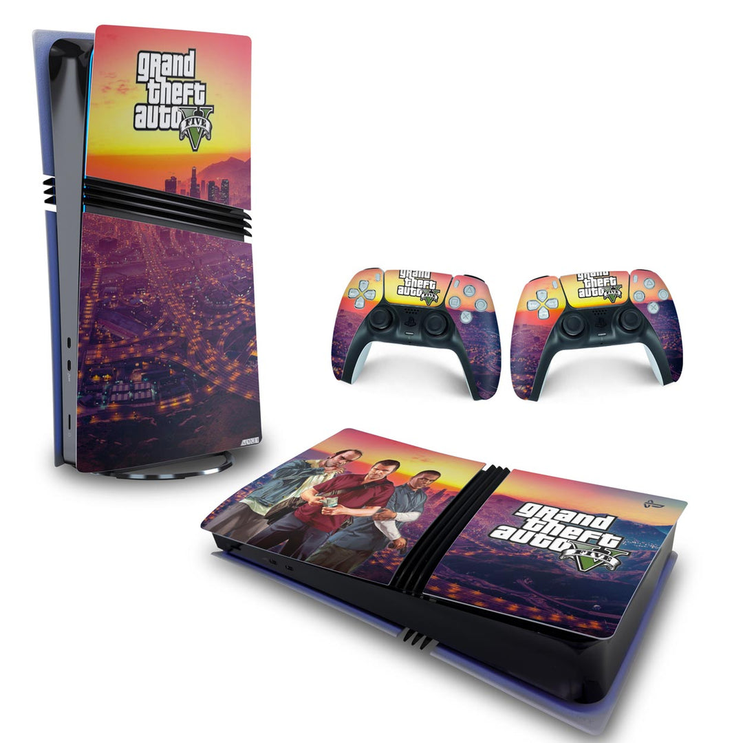 Skin Anti-Rage PS5 Pro Horizontal - GTA V - Pop Arte Skins - foto 4