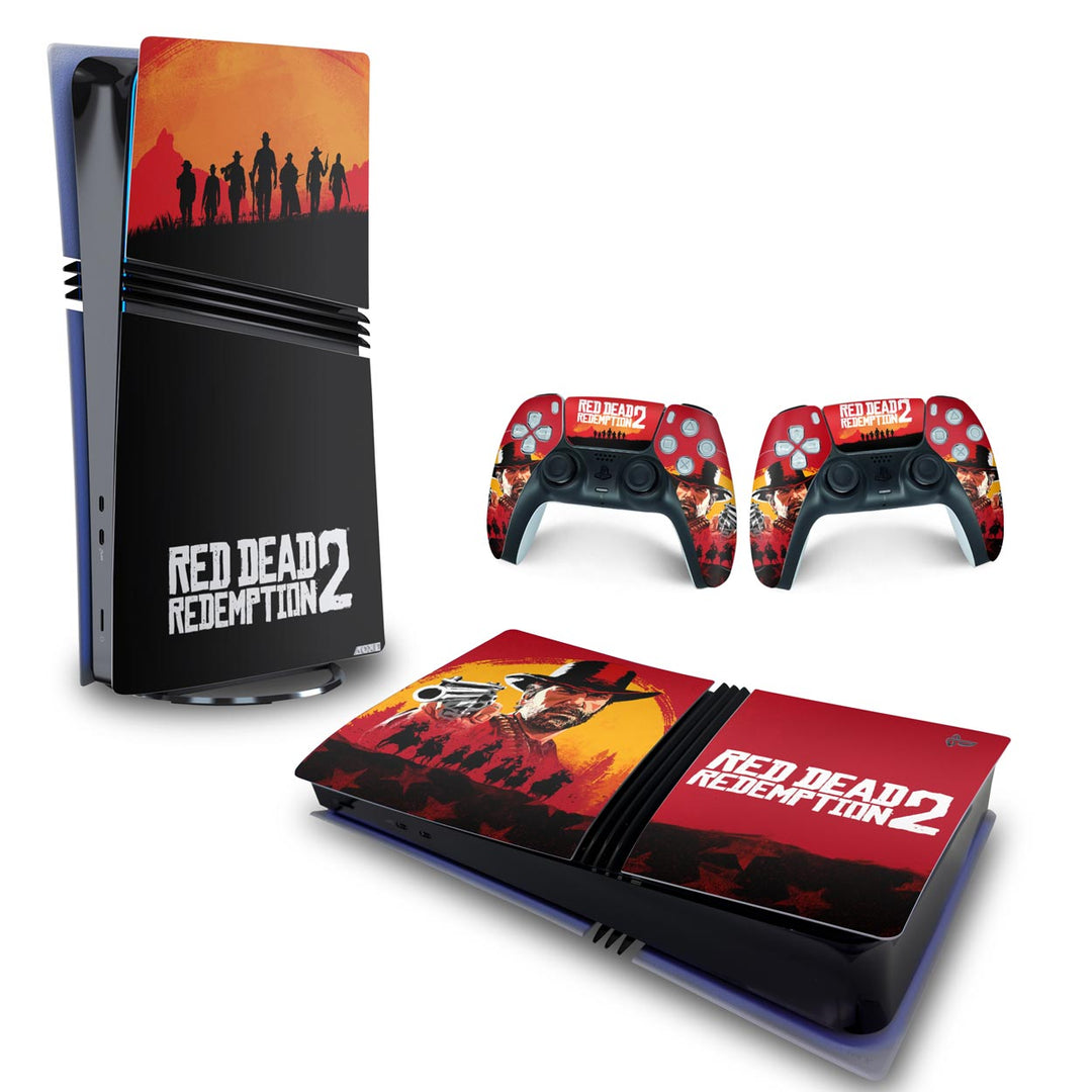 Skin Anti-Rage PS5 Pro Horizontal - Red Dead Redemption 2 - Pop Arte Skins - foto 4