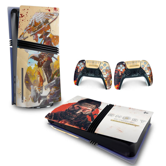 Skin Anti-Rage PS5 Pro Horizontal - Ghost Of Tsushima Director's Cut