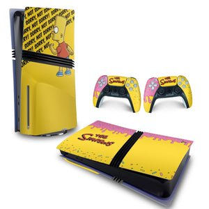 Skin Anti-Rage PS5 Pro Horizontal - The Simpsons - Pop Arte Skins