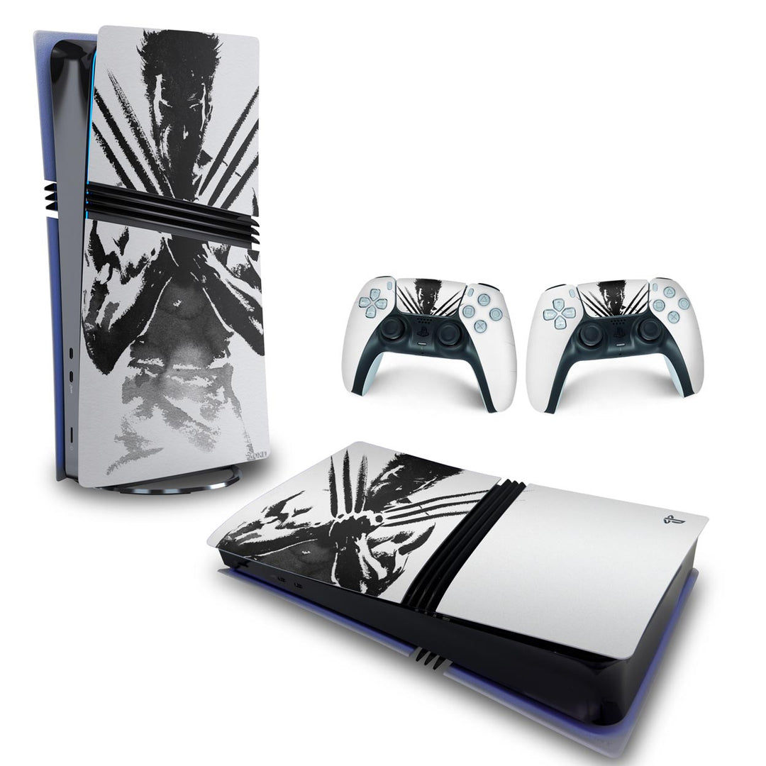 Skin Anti-Rage PS5 Pro Horizontal - Wolverine X-men - Pop Arte Skins - foto 4