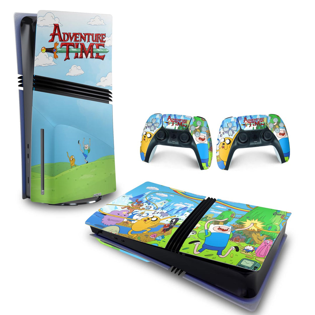 Skin Anti-Rage PS5 Pro Horizontal - Hora de Aventura - Pop Arte Skins