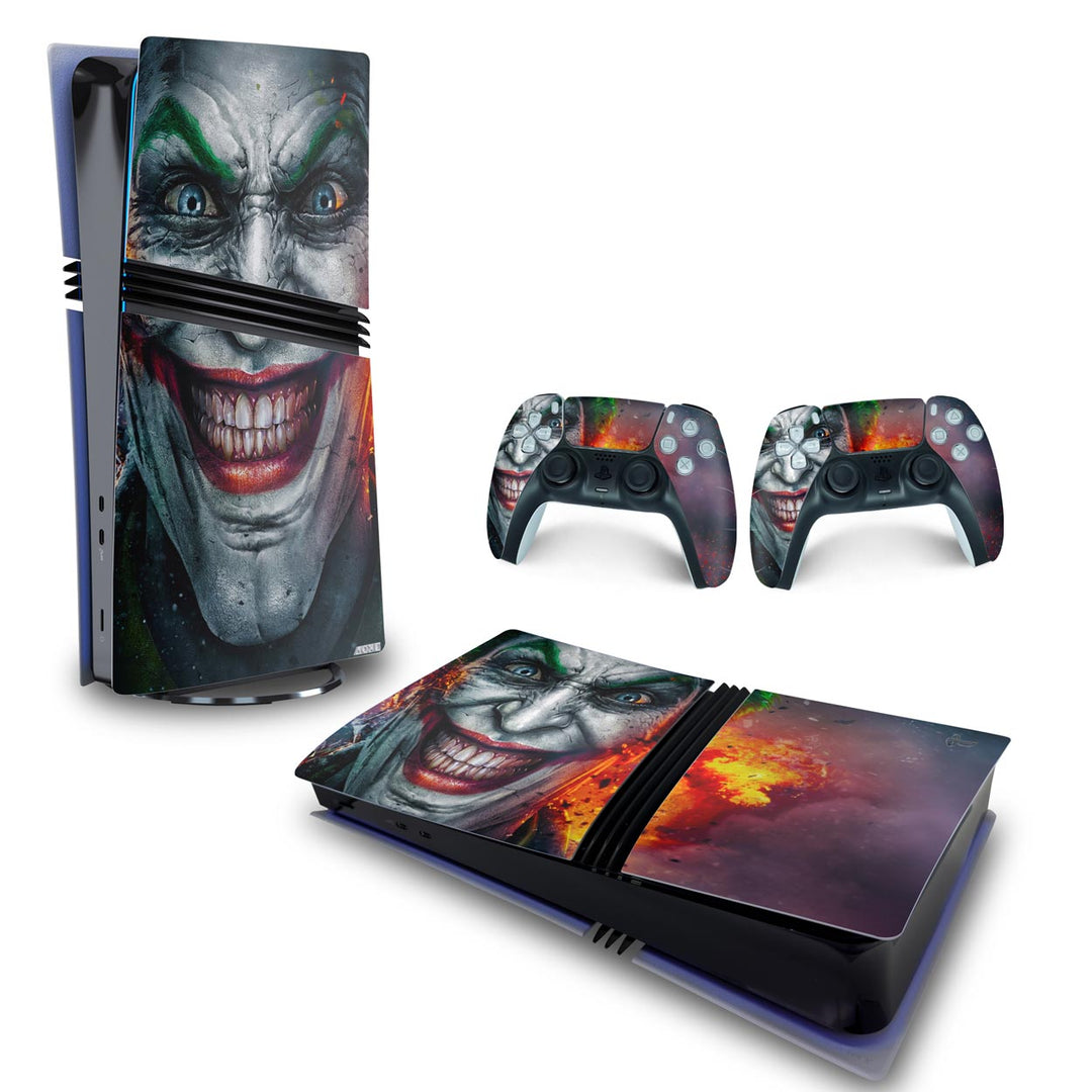 Skin Anti-Rage PS5 Pro Horizontal - Coringa Joker - Pop Arte Skins - foto 4