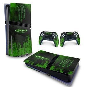 Skin Anti-Rage PS5 Pro Horizontal - Monster Energy Drink - Pop Arte Skins