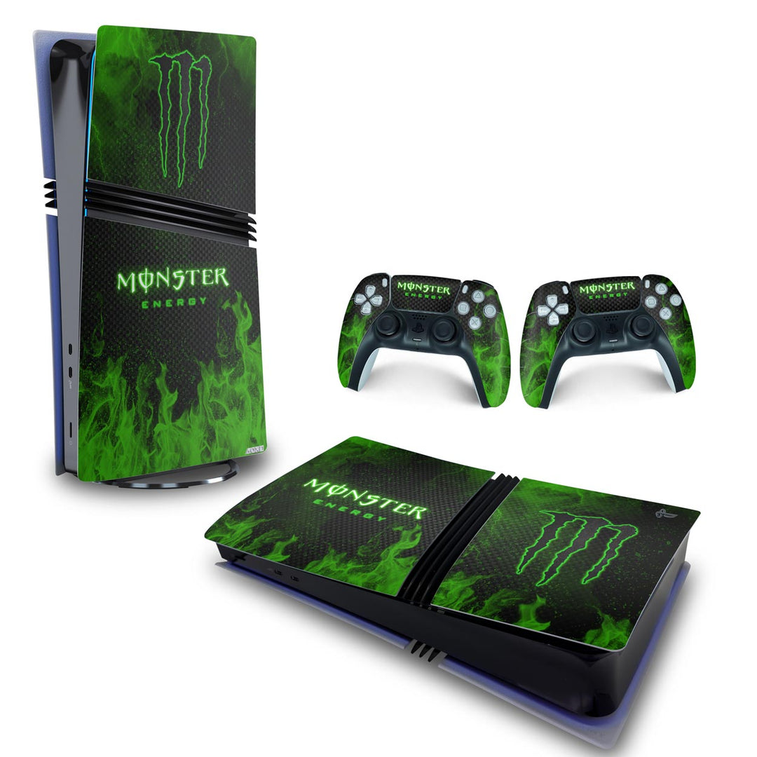 Skin Anti-Rage PS5 Pro Horizontal - Monster Energy Drink - Pop Arte Skins - foto 4