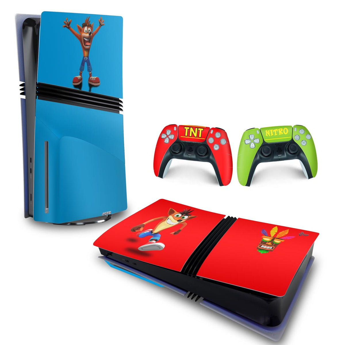 Skin Anti-Rage PS5 Pro Horizontal - Crash Bandicoot