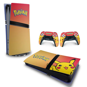 Skin Anti-Rage PS5 Pro Horizontal - Pokemon Pikachu - Pop Arte Skins - foto 4