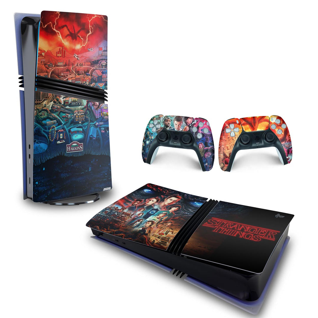 Skin Anti-Rage PS5 Pro Horizontal - Stranger Things - Pop Arte Skins - foto 4