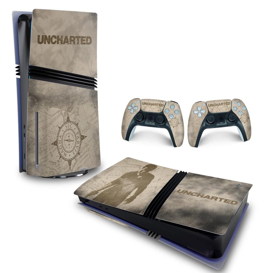 Skin Anti-Rage PS5 Pro Horizontal - Uncharted - Pop Arte Skins