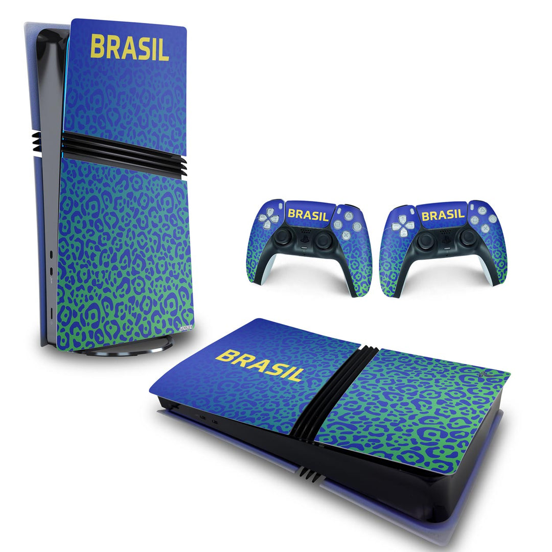 Skin Anti-Rage PS5 Pro Horizontal - Brasil - Pop Arte Skins - foto 4
