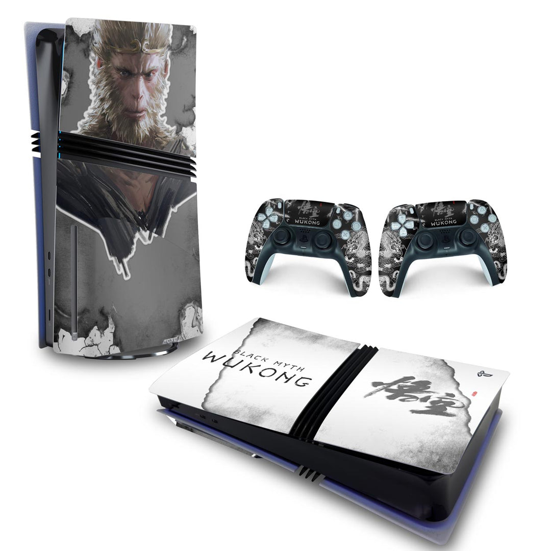 Skin Anti-Rage PS5 Pro Horizontal - Black Myth: Wukong - Pop Arte Skins