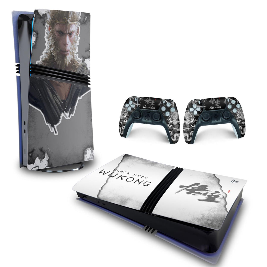 Skin Anti-Rage PS5 Pro Horizontal - Black Myth: Wukong - Pop Arte Skins - foto 4