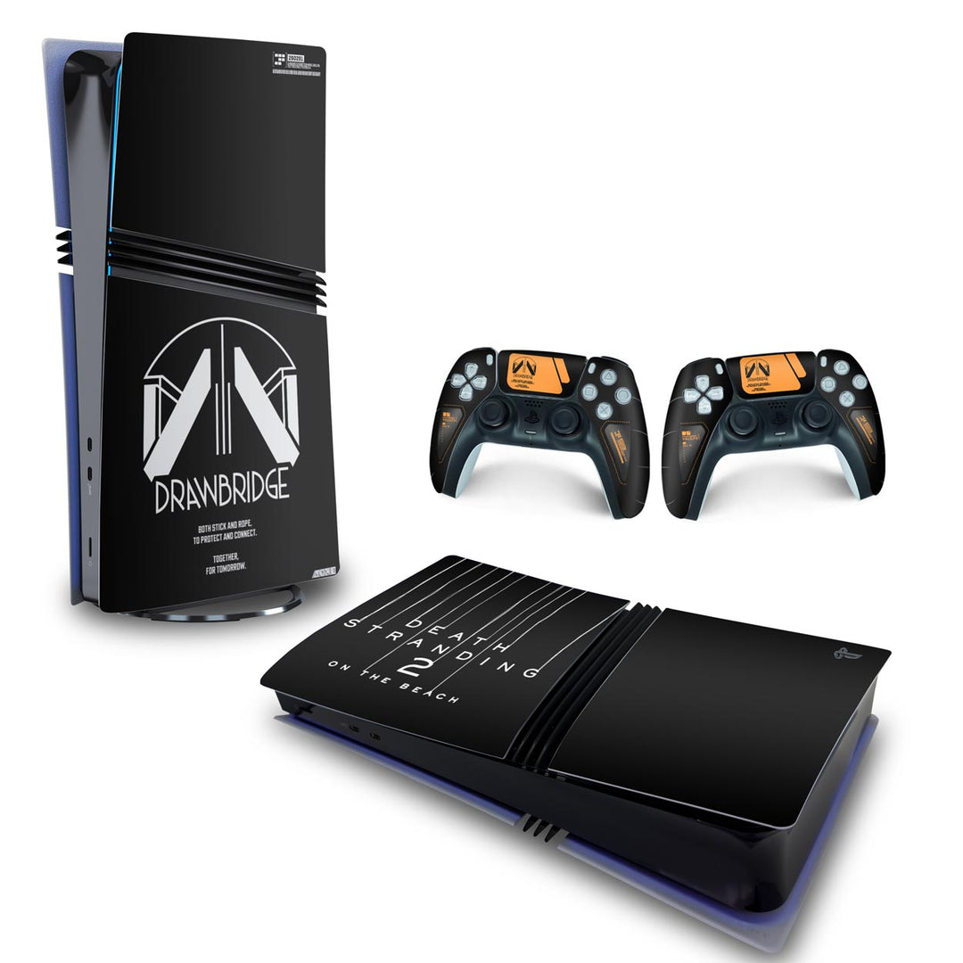 Skin Anti-Rage PS5 Pro Horizontal - Death Stranding 2 - Pop Arte Skins - foto 4