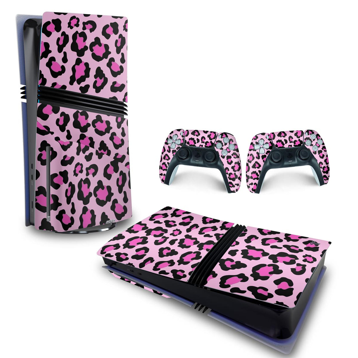 Skin Anti-Rage PS5 Pro Horizontal - Onça Rosa