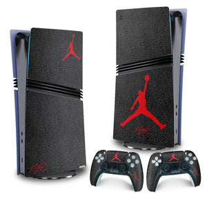 Skin Anti-Rage PS5 Pro Vertical - Jordan Flight - Pop Arte Skins - foto 4