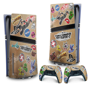 Skin Anti-Rage PS5 Pro Vertical - Tony Hawk's Pro Skater - Pop Arte Skins