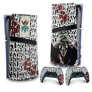 Skin Anti-Rage PS5 Pro Vertical - Joker Coringa - Pop Arte Skins