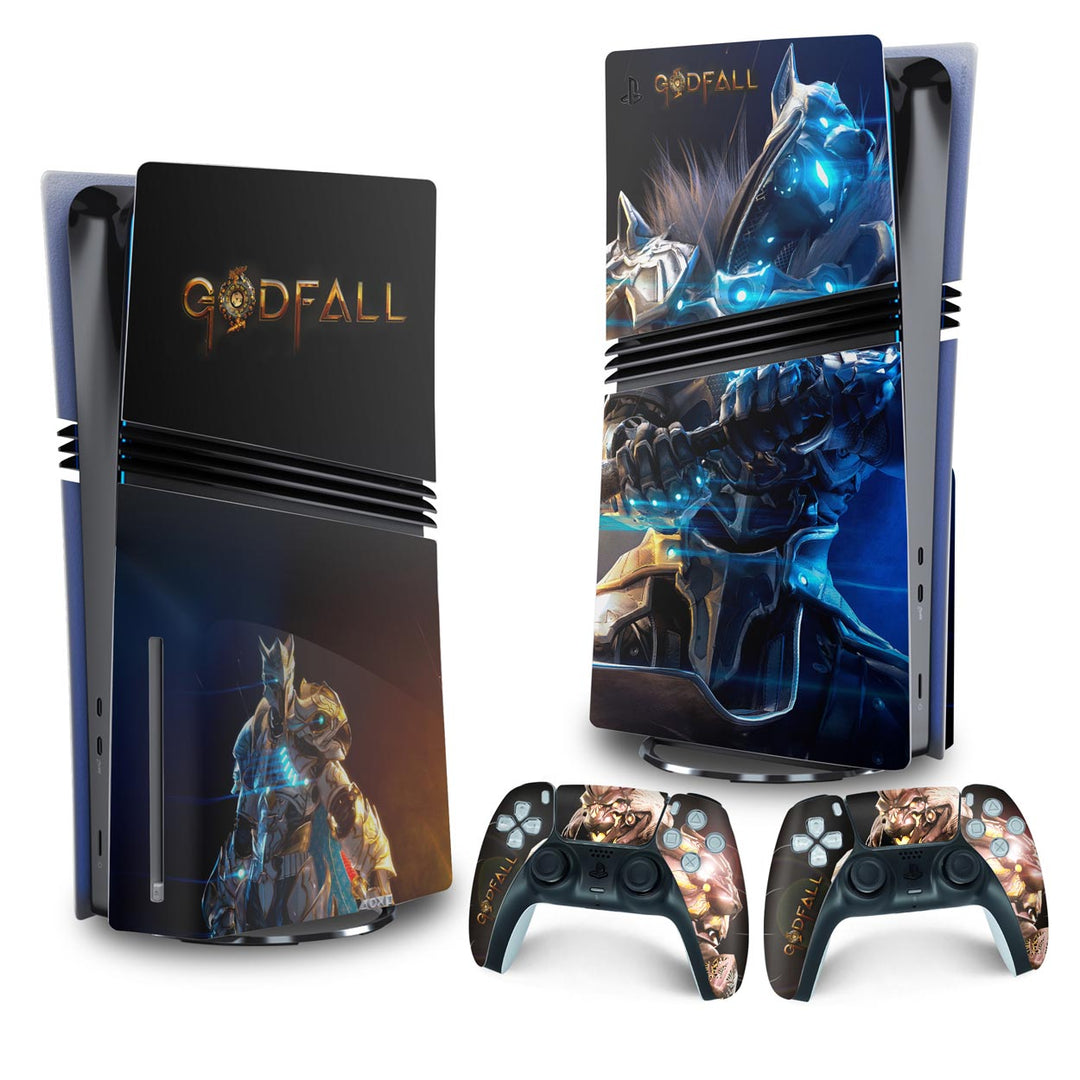 Skin Anti-Rage PS5 Pro Vertical - Godfall - Pop Arte Skins