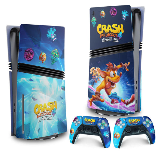 Skin Anti-Rage PS5 Pro Vertical - Crash Bandicoot 4