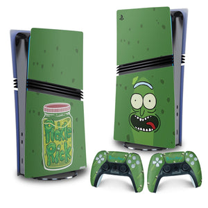 Skin Anti-Rage PS5 Pro Vertical - Pickle Rick And Morty - Pop Arte Skins - foto 4