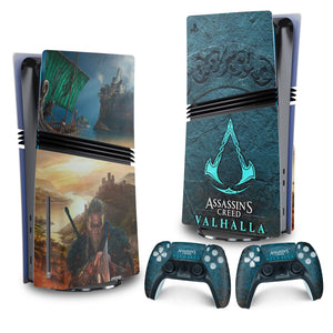 Skin Anti-Rage PS5 Pro Vertical - Assassin's Creed Valhalla - Pop Arte Skins