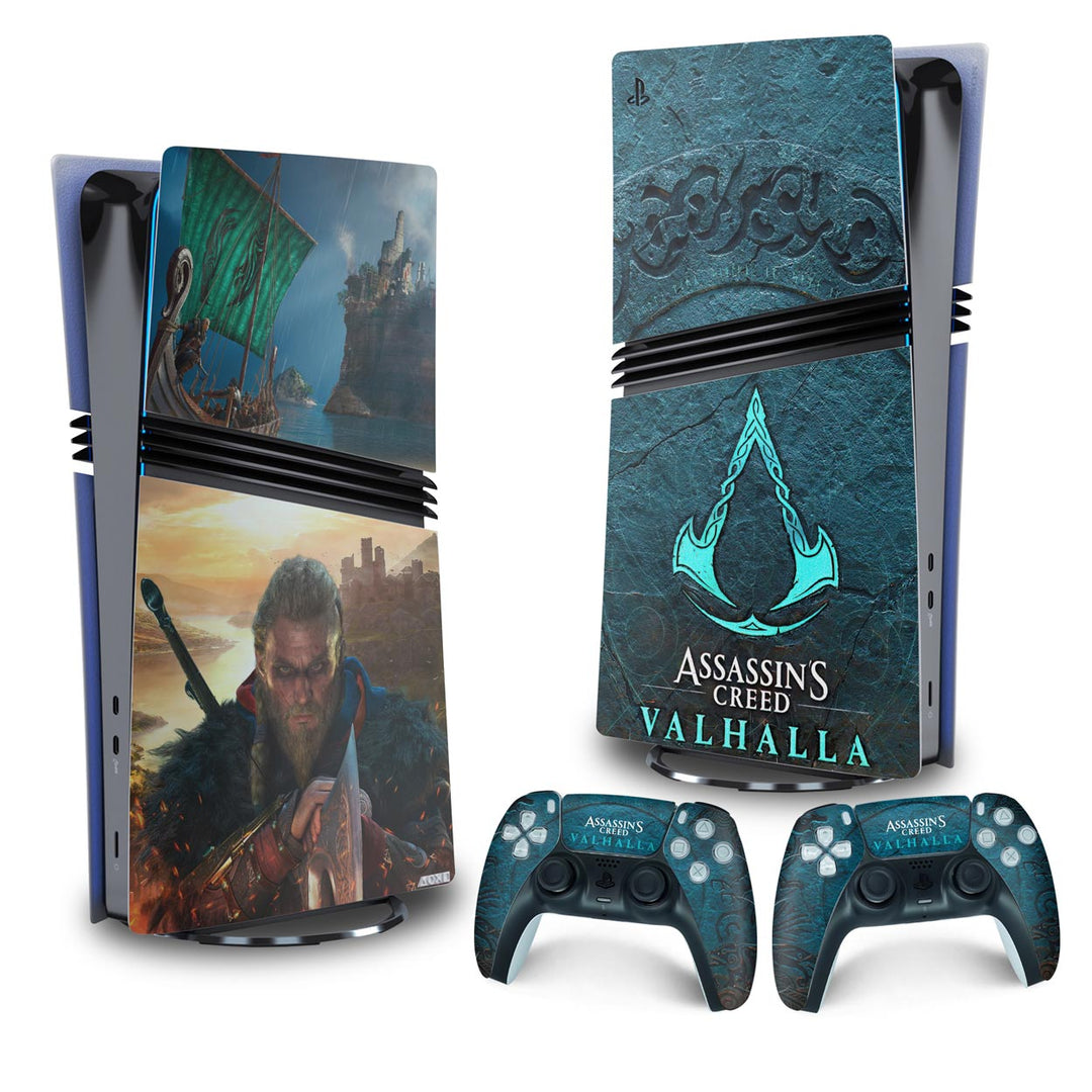 Skin Anti-Rage PS5 Pro Vertical - Assassin's Creed Valhalla - Pop Arte Skins - foto 4