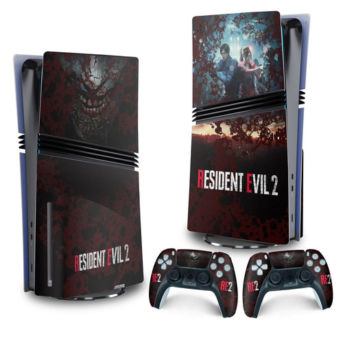 Skin Anti-Rage PS5 Pro Vertical - Resident Evil 2 Remake