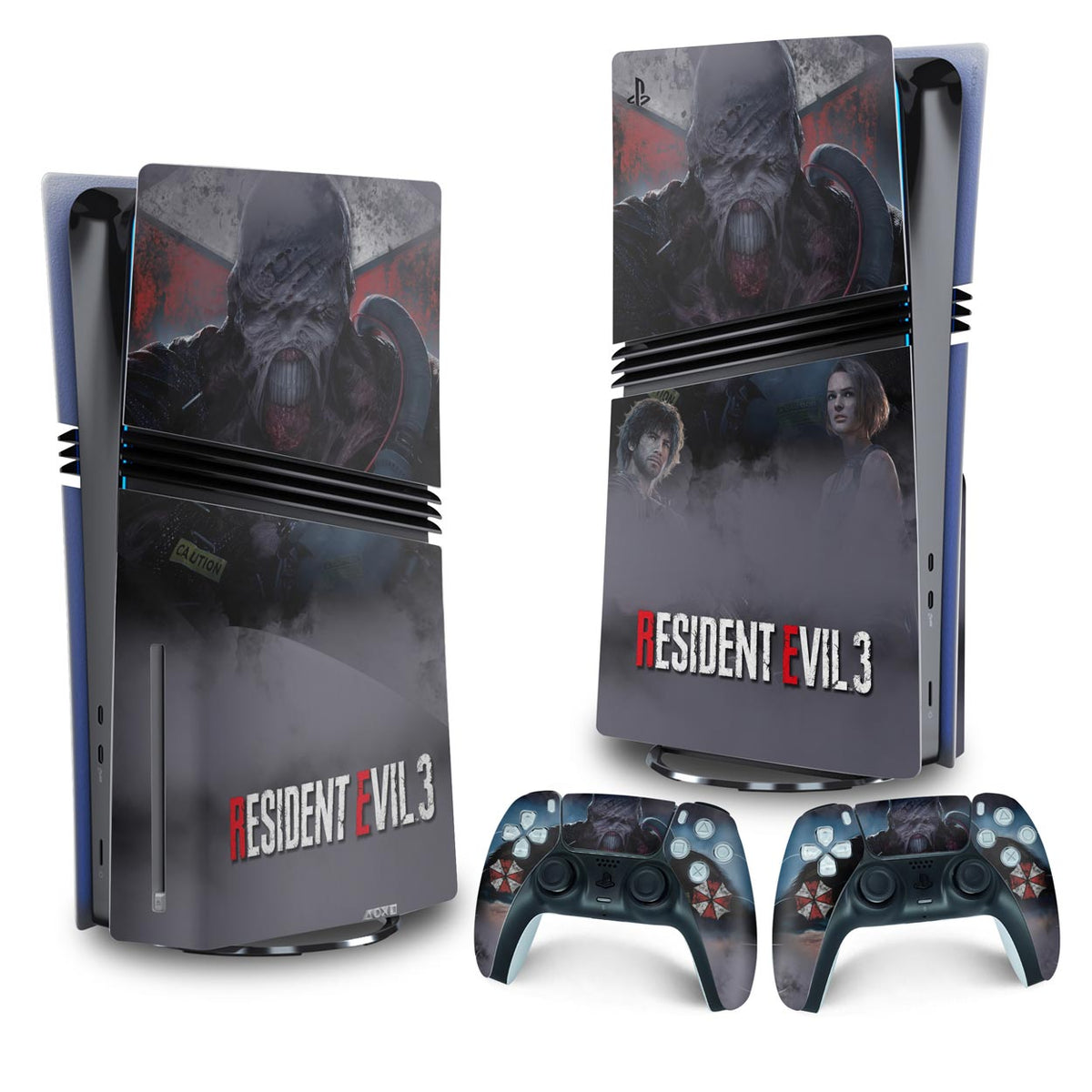 Skin Anti-Rage PS5 Pro Vertical - Resident Evil 3 Remake