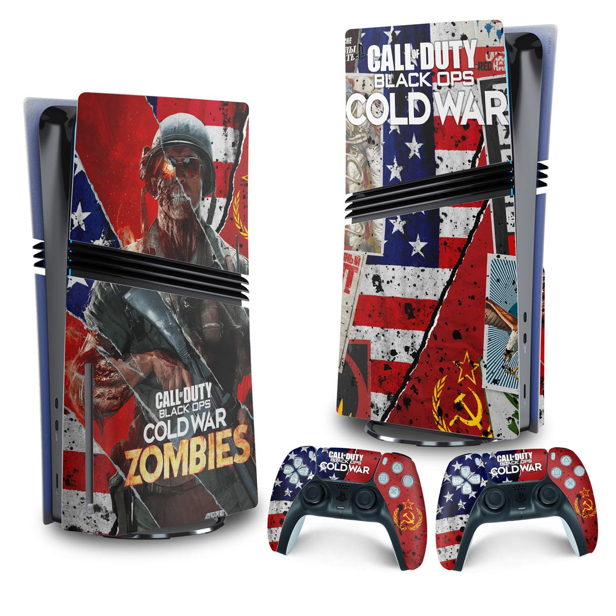 Skin Anti-Rage PS5 Pro Vertical - Call Of Duty Cold War
