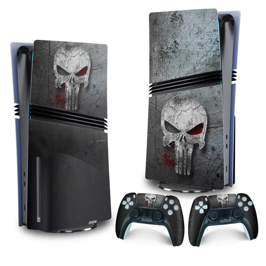 Skin Anti-Rage PS5 Pro Vertical - The Punisher Justiceiro