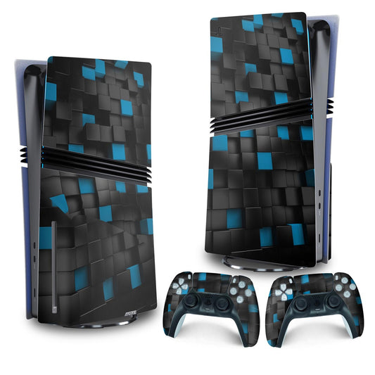 Skin Anti-Rage PS5 Pro Vertical - Cubos