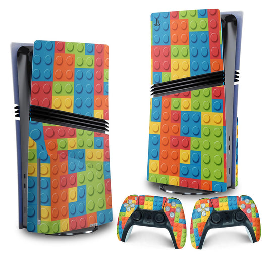 Skin Anti-Rage PS5 Pro Vertical - Lego Peça
