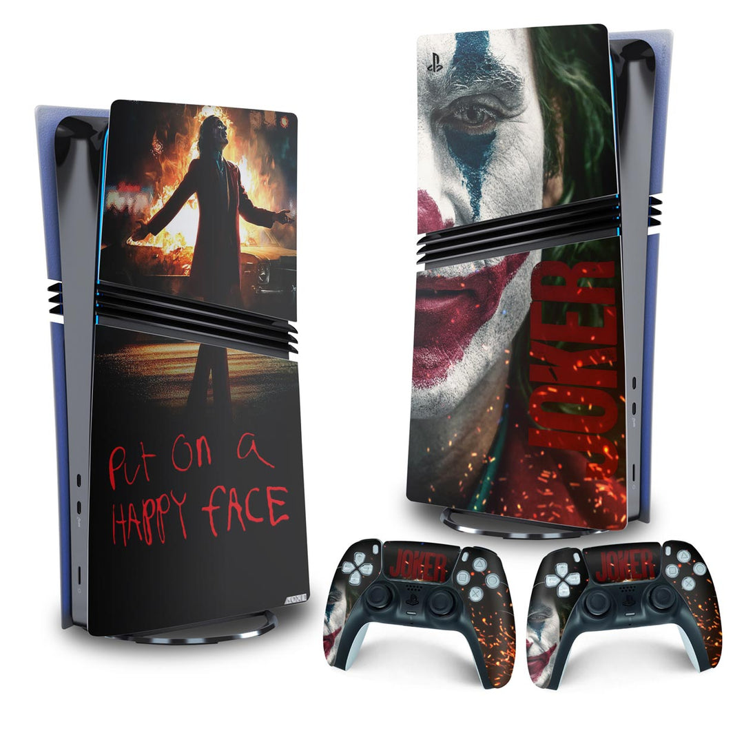 Skin Anti-Rage PS5 Pro Vertical - Joker Filme - Pop Arte Skins - foto 4