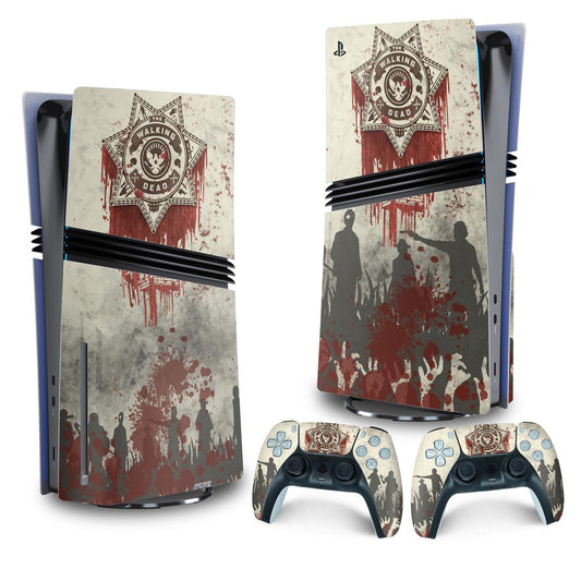 Skin Anti-Rage PS5 Pro Vertical - The Walking Dead