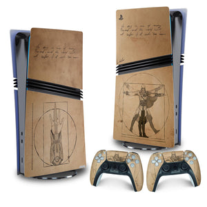 Skin Anti-Rage PS5 Pro Vertical - Assassin’S Creed Vitruviano - Pop Arte Skins - foto 4