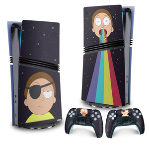 Skin Anti-Rage PS5 Pro Vertical - Morty Rick And Morty - Pop Arte Skins - foto 4