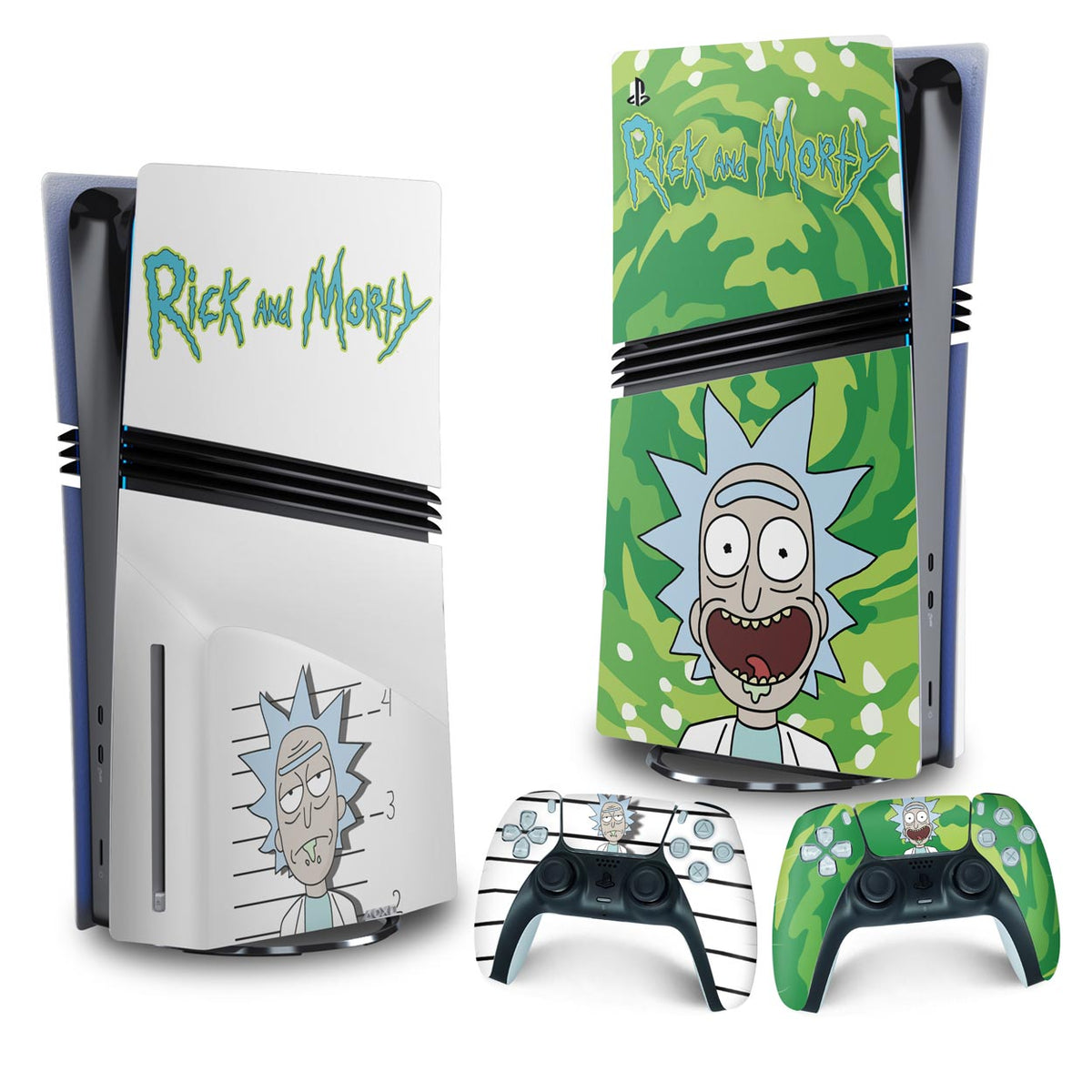 Skin Anti-Rage PS5 Pro Vertical - Rick And Morty