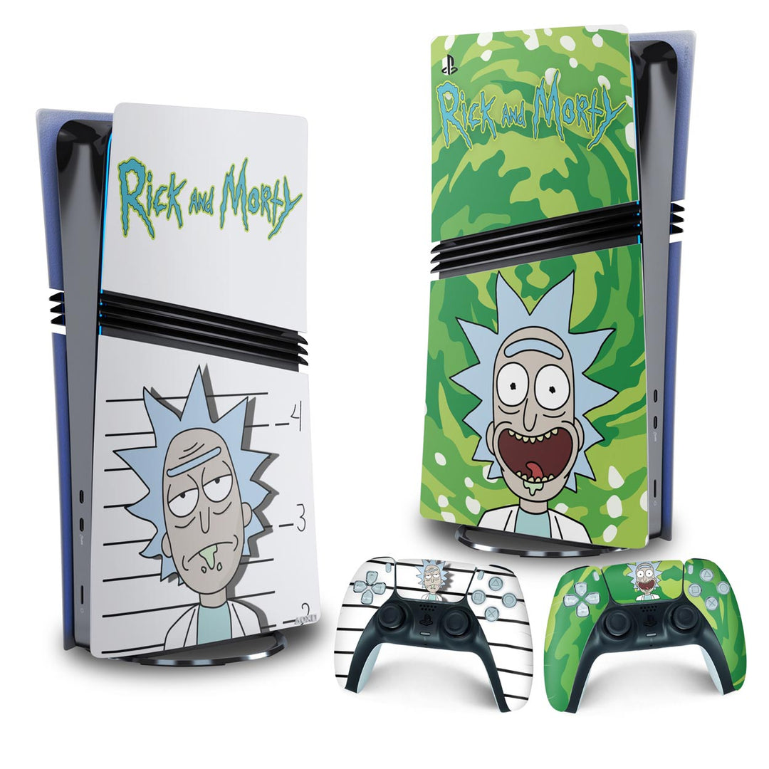 Skin Anti-Rage PS5 Pro Vertical - Rick And Morty - Pop Arte Skins - foto 4