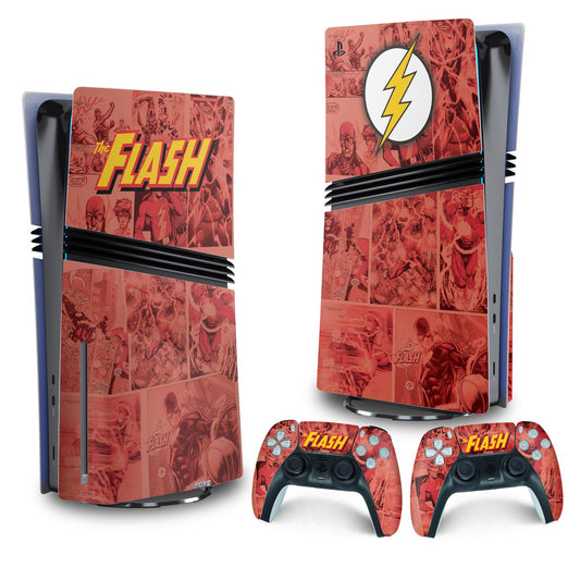 Skin Anti-Rage PS5 Pro Vertical - The Flash Comics