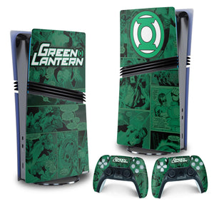 Skin Anti-Rage PS5 Pro Vertical - Lanterna Verde Comics - Pop Arte Skins - foto 4