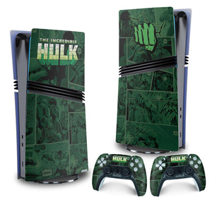 Skin Anti-Rage PS5 Pro Vertical - Hulk Comics - Pop Arte Skins - foto 4