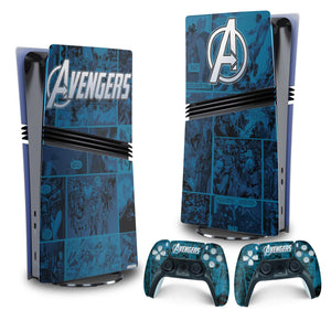 Skin Anti-Rage PS5 Pro Vertical - Avengers Vingadores Comics - Pop Arte Skins - foto 4