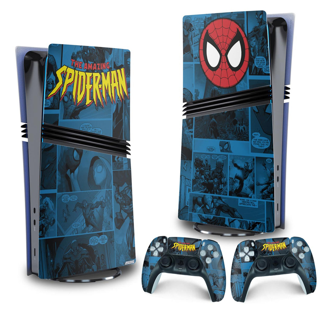 Skin Anti-Rage PS5 Pro Vertical - Homem-Aranha Spider-Man Comics - Pop Arte Skins - foto 4