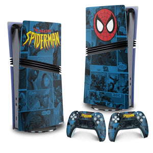 Skin Anti-Rage PS5 Pro Vertical - Homem-Aranha Spider-Man Comics - Pop Arte Skins - foto 4