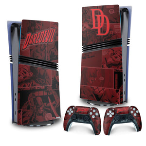Skin Anti-Rage PS5 Pro Vertical - Daredevil Demolidor Comics - Pop Arte Skins - foto 4