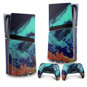 Skin Anti-Rage PS5 Pro Vertical - Abstrato #105 - Pop Arte Skins