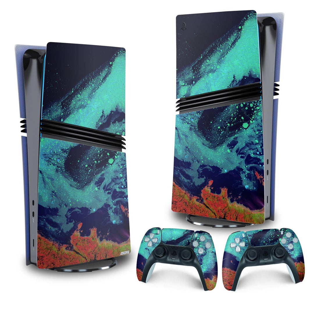 Skin Anti-Rage PS5 Pro Vertical - Abstrato #105 - Pop Arte Skins - foto 4