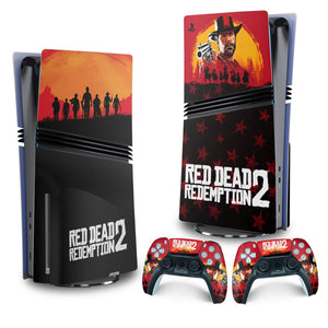 Skin Anti-Rage PS5 Pro Vertical - Red Dead Redemption 2 - Pop Arte Skins