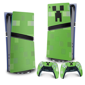 Skin Anti-Rage PS5 Pro Vertical - Creeper Minecraft - Pop Arte Skins - foto 4